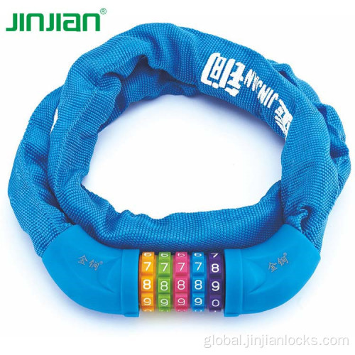 6x1000 Combination Chain Lock 6x1000mm bicycle combination bike chain lock Supplier